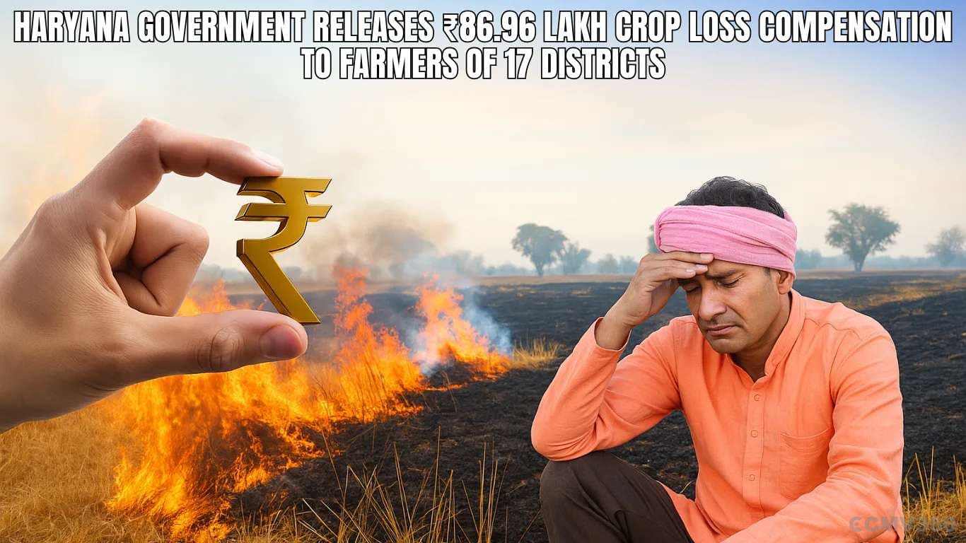 Haryana Government Releases ₹86.96 Lakh Crop Loss Compensation to Farmers of 17 Districts Haryana Government Releases â¹86.96 Lakh Crop Loss Compensation to Farmers of 17 Districts.webp