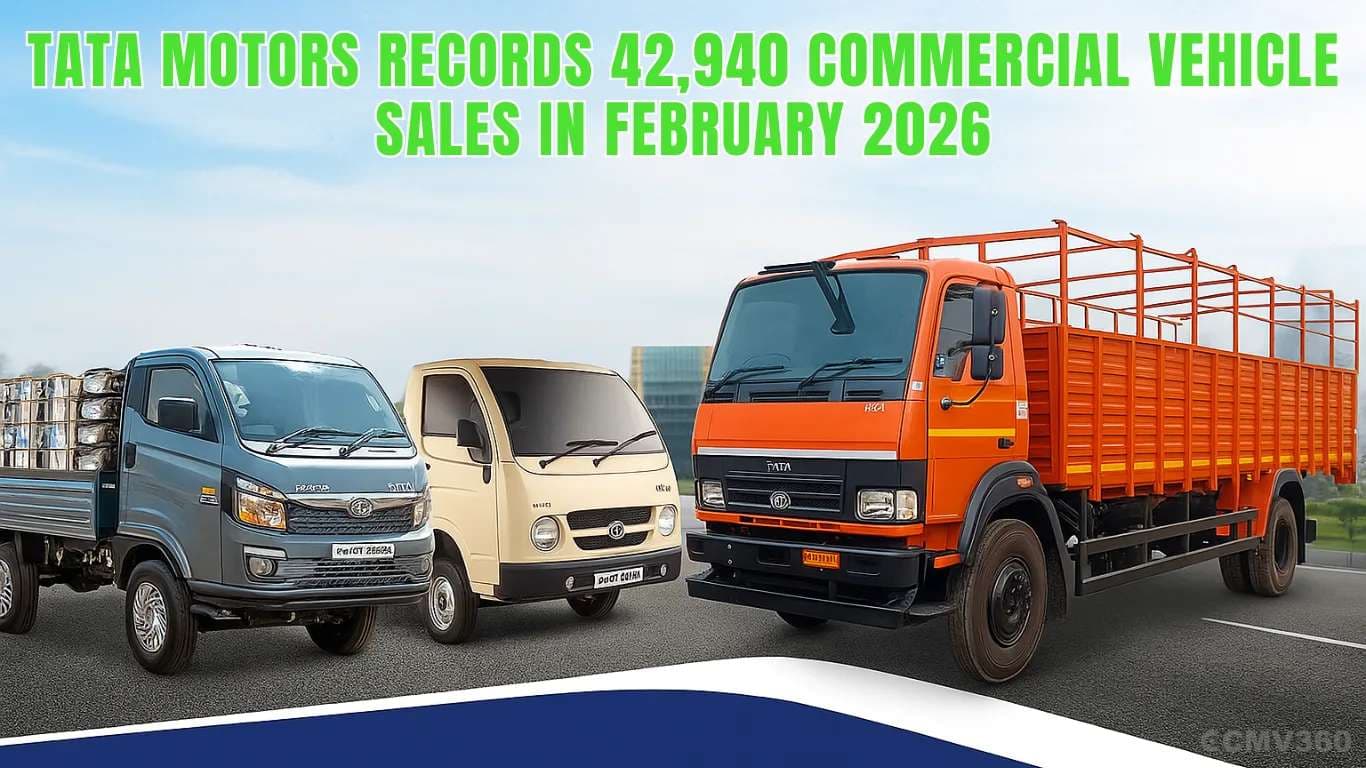 Tata Motors Records 42,940 Commercial Vehicle Sales in February 2026 Tata Motors CV Sales February 2026 Grow 32% YoY