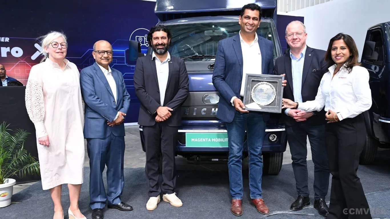 Eicher Trucks and Magenta Mobility Partner for Sustainable Logistics with Eicher Pro X Electric Truck Eicher Trucks and Magenta Mobility Partner for Sustainable Logistics with Eicher Pro X Electric Truck.webp