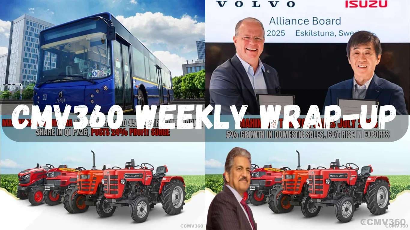 CMV360 Weekly Wrap-Up | 27th July–2nd August 2025: Daimler’s India-Led Global Push, Eicher Pro Plus Launch, Mahindra Tops LCVs, Tata-Iveco Deal, Tractor Sales Rise, and PM-KISAN Update CMV360 Weekly Wrap-Up 27th Julyâ2nd August 2025.webp