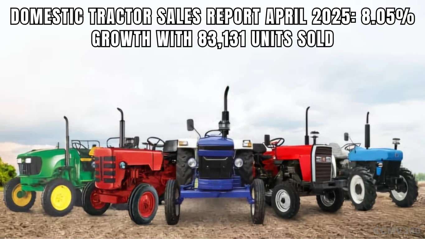 Domestic Tractor Sales Report April 2025: 8.05% Growth with 83,131 Units Sold Domestic Tractor Sales Report April 2025.webp