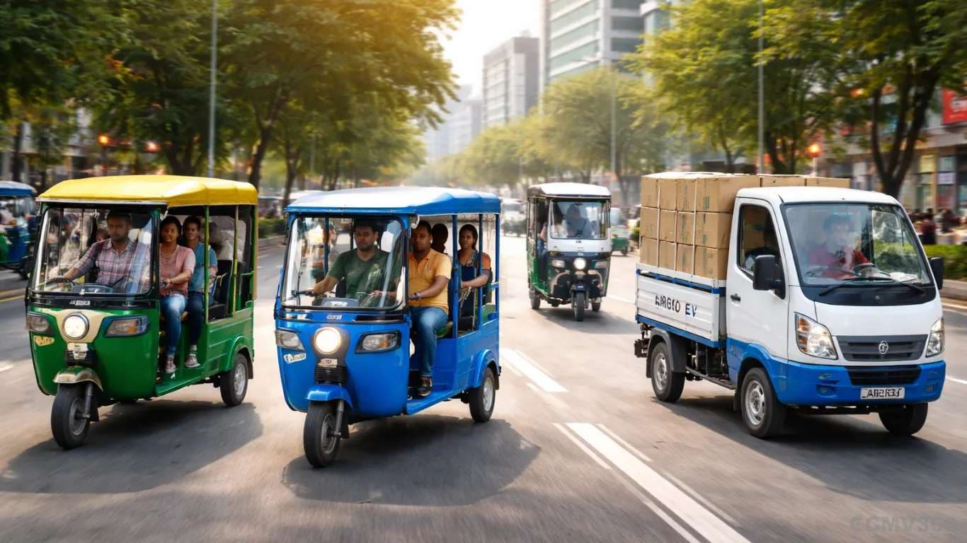 India Electric Three-Wheeler Sales Report - March 2026: YC Electric Leads E-Rickshaw Segment as J.S. Auto Tops E-Cart Market Amid Mixed Trends India Electric Three-Wheeler Sales Report - March 2026