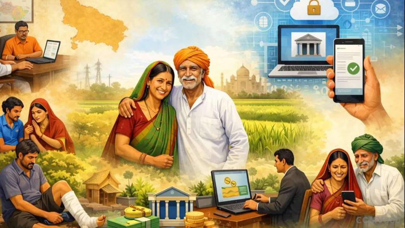 Farmers to Get Accident Compensation at Home as UP Government Digitises Welfare Scheme Farmers to Get Accident Compensation at Home.webp