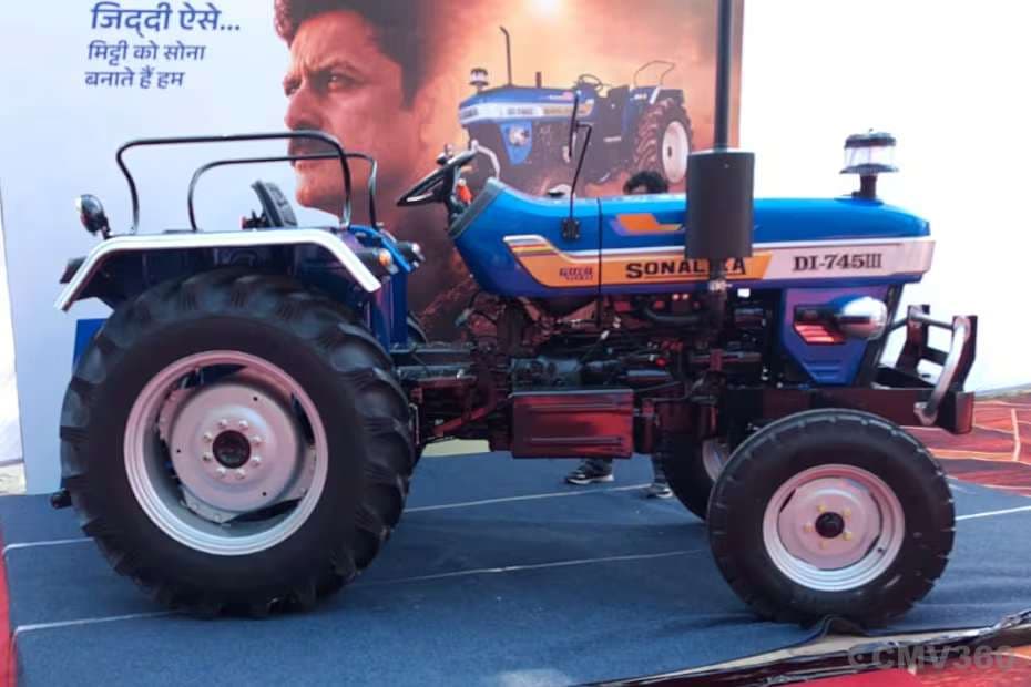 Sonalika Launches Gold Series Tractors with DI 745 III Gold and DI 55 III Gold Tractor Models Sonalika DI 745 III Gold Right Side View