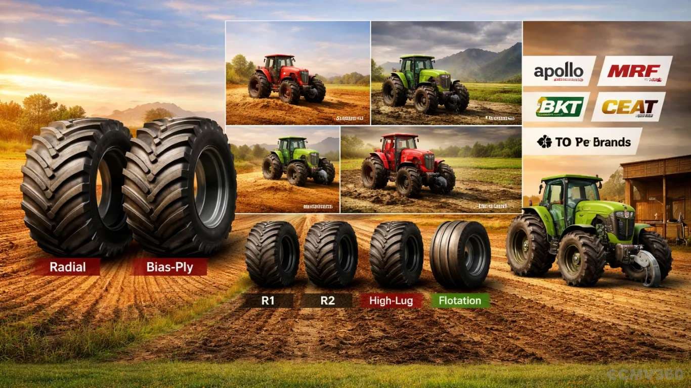 Best Tractor Tyres in India 2026: Complete Guide on Radial vs Bias, Brands, Sizes, and Selection Tips Best Tractor Tyres in India 2026