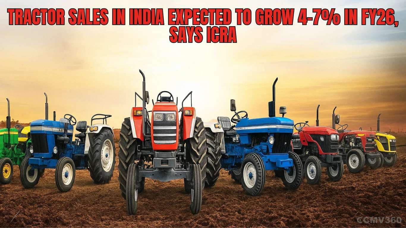 Tractor Sales in India Expected to Grow 4–7% in FY26, Says ICRA Tractor Sales in India Expected to Grow 4â7% in FY26, Says ICRA.webp