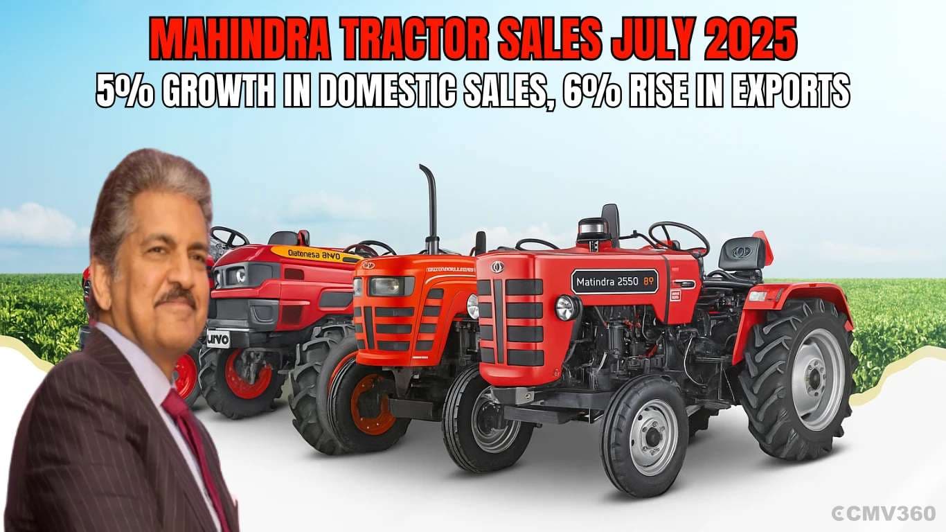 Mahindra Tractor Sales July 2025: 5% Growth in Domestic Sales, 6% Rise in Exports Mahindra Tractor Sales July 2025